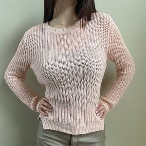 Pink knitted sweater